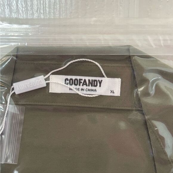 Coofandy Men’s Green Dress Shirt Wrinkle Free Long Sleeve Button Down XL NWT - Picture 7 of 8